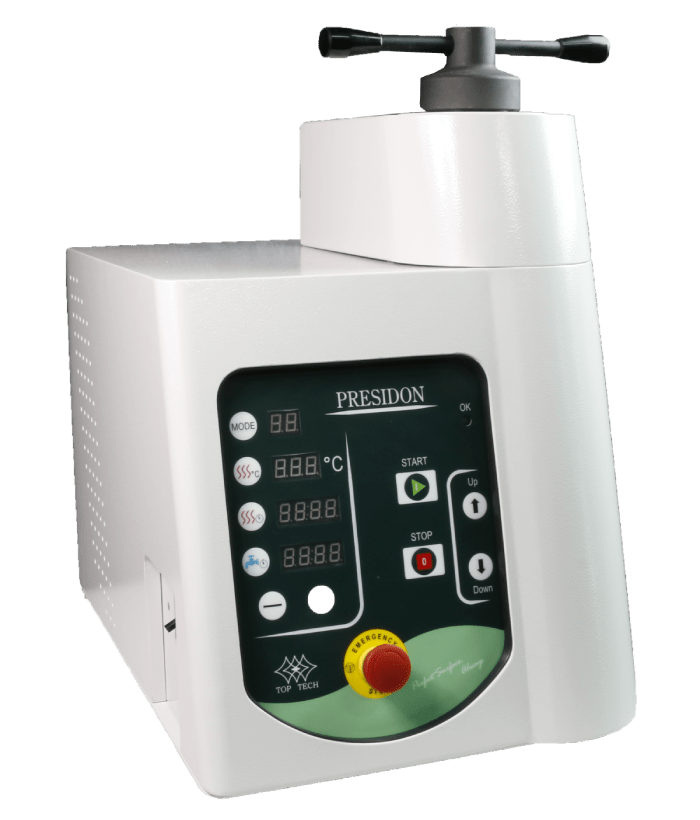 ML-C Automatic Mounting Press with memory delivering precise, consistent, and efficient sample preparation for metallography labs.