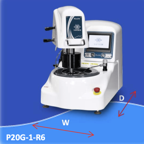 plato-e-manual-grinder-precision-polishing.jpg PLATO-E Series manual precision grinding and polishing machine in a lab, delivering accurate and repeatable surface finishes.